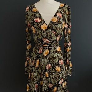 Urban Outfitters Ecoté Mini Floral Wrap Dress
